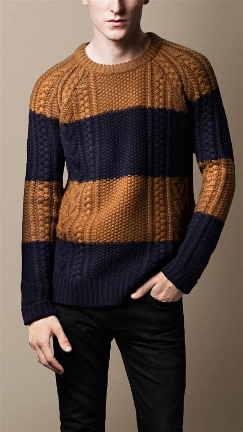 mens burberry sweaters|burberry knitwear men's.